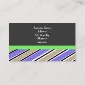 Brillante Streifen Visitenkarte (Rückseite)