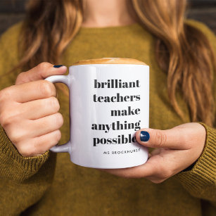 Brillante Teacher Educator Wertungsquote Kunst Kaffeetasse