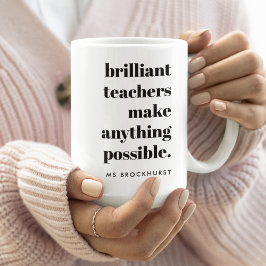 Brillante Teacher Educator Wertungsquote Kunst Kaffeetasse