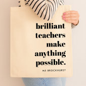 Brillante Teacher Educator Wertungsquote Kunst Tragetasche