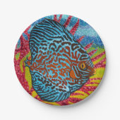 Brillante tropische Fische II Pappteller (Vorderseite)