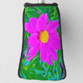 Brillante Ultra-Violet-Peony mit gelbem Zentrum Golf Headcover (Rotieren 90)