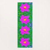 Brillante Ultra-Violet-Peony mit gelbem Zentrum Yogamatte (Rückseite)