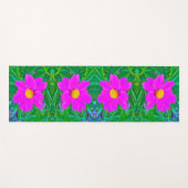 Brillante Ultra-Violet-Peony mit gelbem Zentrum Yogamatte (Vorderseite (Horizontal))