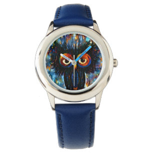 Brillante und kluge Eule Armbanduhr