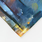 Brillante und kluge Eule Fleecedecke (Ecke)