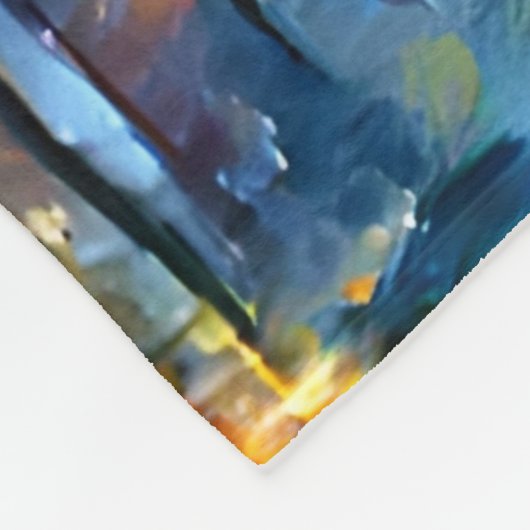 Brillante und kluge Eule Fleecedecke (Ecke)