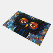 Brillante und kluge Eule Fußmatte (Schrägansicht)