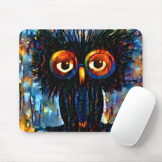 Brillante und kluge Eule Mousepad (Mit Mouse)