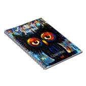 Brillante und kluge Eule Notizblock (Rechte Seite)