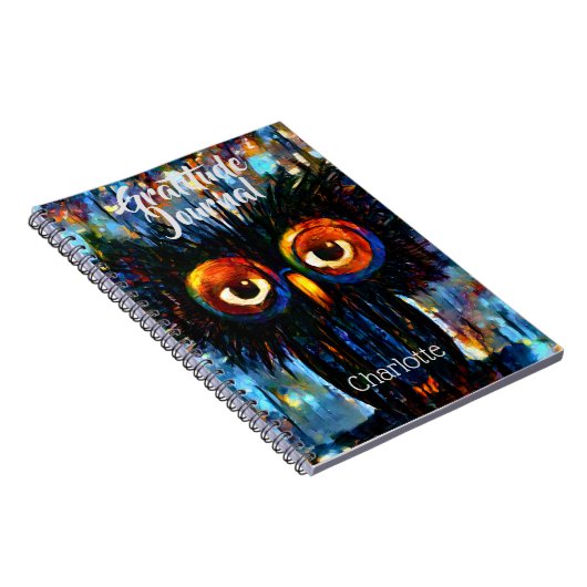 Brillante und kluge Eule Notizblock (Rechte Seite)