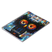 Brillante und kluge Eule Notizblock (Linke Seite)