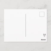 Brillante und kluge Eule Postkarte (Rückseite)