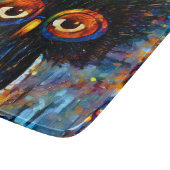 Brillante und kluge Eule Schneidebrett (Ecke)