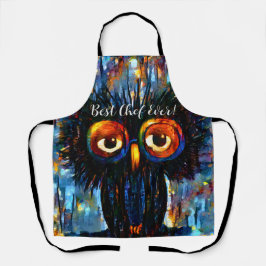 Brillante und kluge Eule Schürze