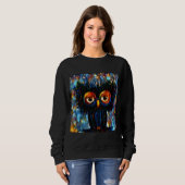 Brillante und kluge Eule Sweatshirt (Vorne ganz)