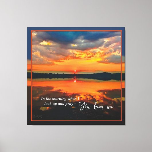 Brillante Wolken bei Dawn Stretched Canvas Print Leinwanddruck (Vorderseite)