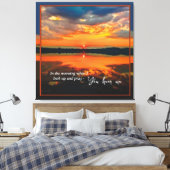 Brillante Wolken bei Dawn Stretched Canvas Print Leinwanddruck (Insitu (Schlafzimmer))