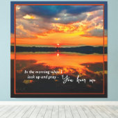 Brillante Wolken bei Dawn Stretched Canvas Print Leinwanddruck (Insitu (Holzboden))