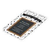 Brillante, zukunftsfähige Einladung Magnet (Linke Seite)