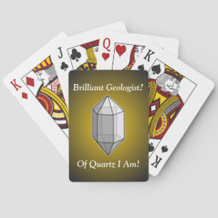 Brillanter Geologe Quartz Pun Spielkarten