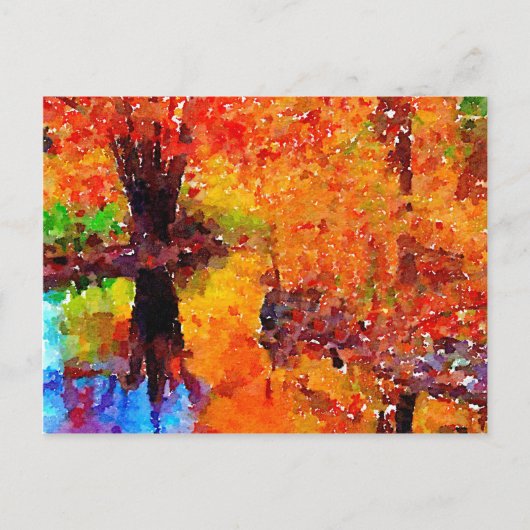 Brillanter Herbst Postkarte (Vorderseite)