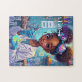 Brillanter junger Wissenschaftler Puzzle (Horizontal)