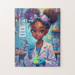 Brillanter junger Wissenschaftler Puzzle
