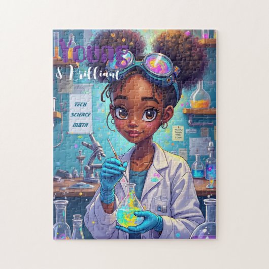 Brillanter junger Wissenschaftler Puzzle (Vertikal)