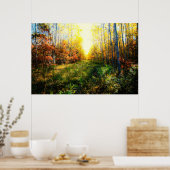 Brillanter Landschaftsdruck Poster (Küche)