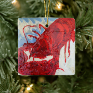 Brillanter Maine-Lobster Keramikornament