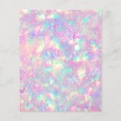 brillanter Opal Foto Design Flyer (Hinten)