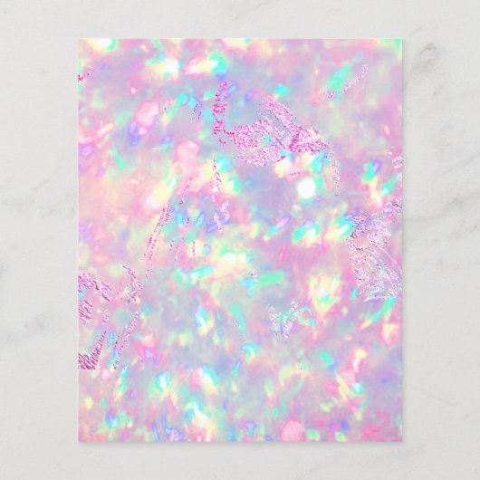 brillanter Opal Foto Design Flyer (Hinten)