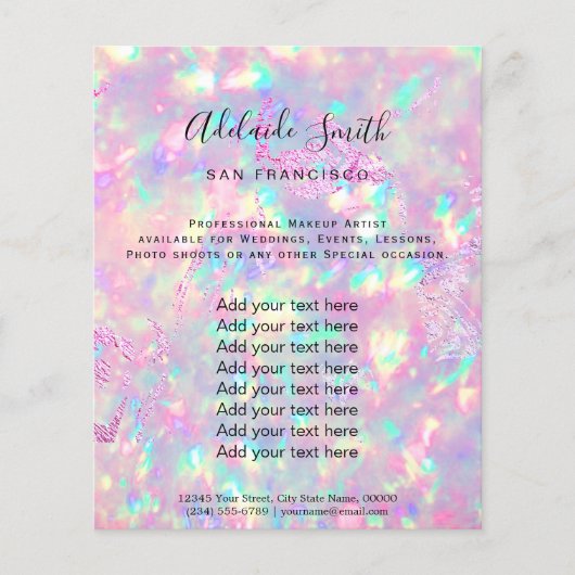 brillanter Opal Foto Design Flyer (Vorne)