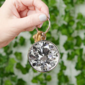 Brillanter Round Diamond Schlüsselanhänger (Hand)