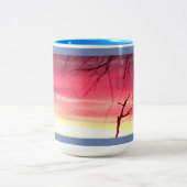 Brillanter Winter Sunrise Zweifarbige Tasse (Mittel)