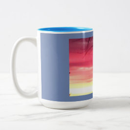 Brillanter Winter Sunrise Zweifarbige Tasse
