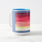 Brillanter Winter Sunrise Zweifarbige Tasse (Vorderseite Links)