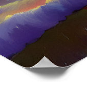 Brillantes Abstrakt Sea Scanner Digital Print Post Poster (Ecke)