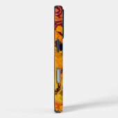 Brillantes Gelborange-Fraktal Design Case-Mate iPhone Hülle (Rückseite / Rechts)