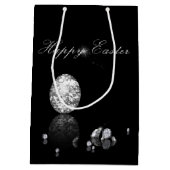 Brillantes Ostereier - mittelgroße Geschenktasche Mittlere Geschenktüte (Rückseite)