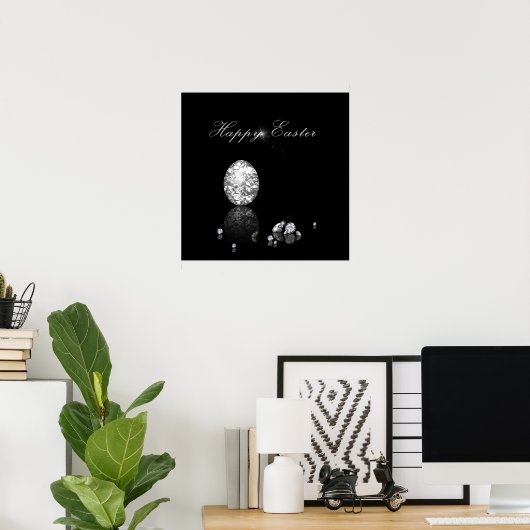 Brillantes Ostereier - Poster (Heimbüro)