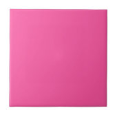 Brillantes Rosa (einfarbig) Fliese (Vorderseite)