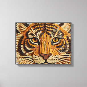 Brillantes Streichholzschachtel-Tiger-Leinwand-Kun Leinwanddruck