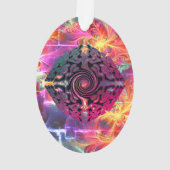 Brillantes Weihnachtsalternative Ornament (Rückseite)