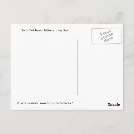 Brillanz der Meere Postkarte (Rückseite)