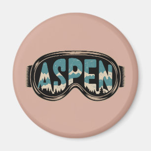 Brille Aspen Snowmass Colorado Skigebiet Geschenke Magnet