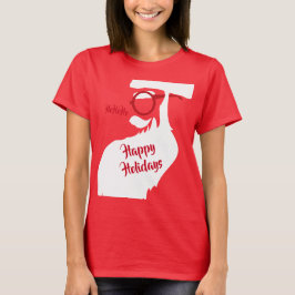 Brille auf Santa T-Shirt
