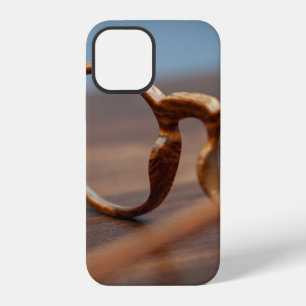 Brille Augenbrille Fassung Holz iPhone 12 Hülle