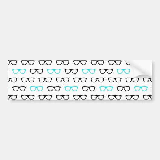 Brille Autoaufkleber (Vorne)